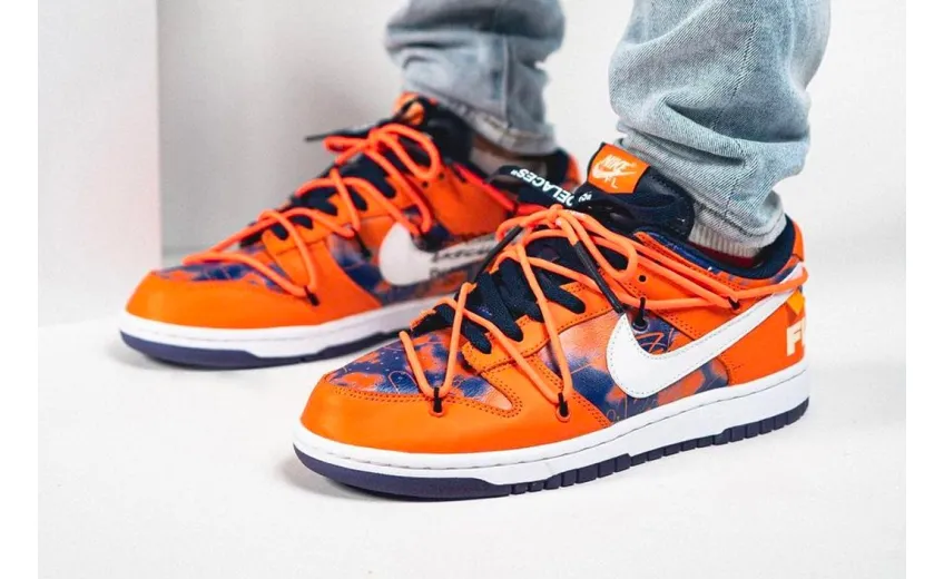 Bstsneaker- Off-White x Futura x Nike SB Dunk Low Fluro Orange DD0856-801 