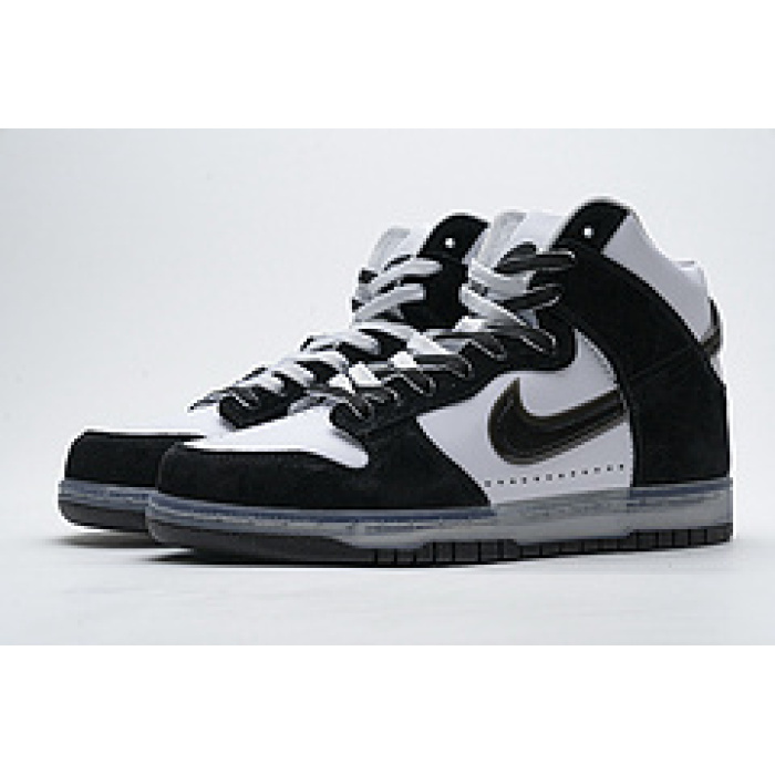 slam jam x nike dunk high black