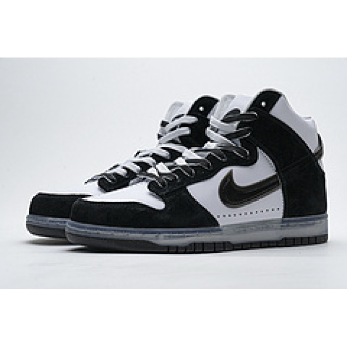  Slam Jam x Nike SB Dunk High “Black White” DA1639-101 