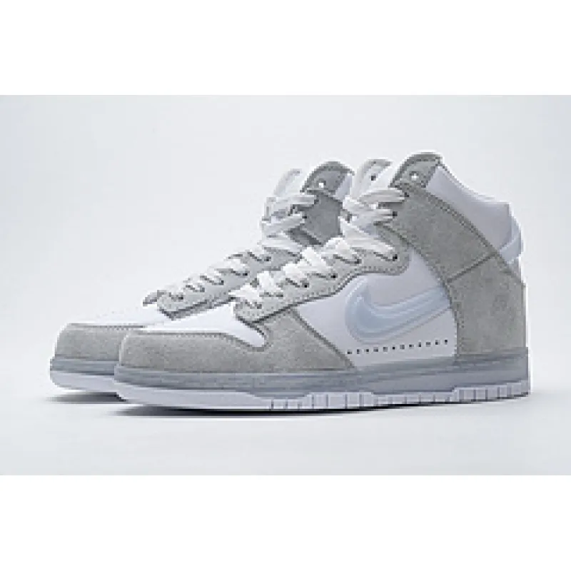  Slam Jam x Nike SB Dunk High “White Platinum” DA1639-100  