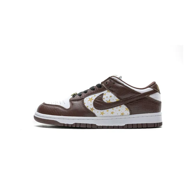 Bstsneaker- Supreme x Nike SB Dunk Low &quot;Brown Stars” DH3228-103 