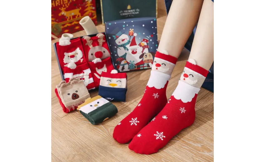 Bstsneaker-Christmas Gift Box Socks (4 pairs of socks)