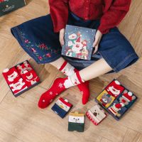 Christmas Gift Box Socks (4 pairs of socks)