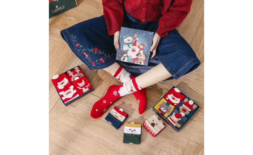 Bstsneaker-Christmas Gift Box Socks (4 pairs of socks)