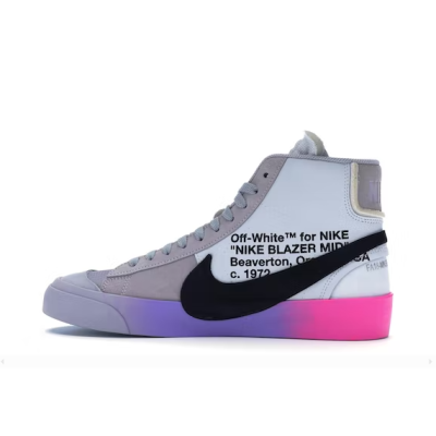 Mid Quality Nike Blazer Mid Off-White Wolf Grey Serena Queen AA3832-002 (1:1 Batch)