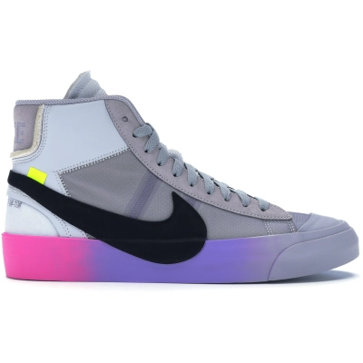 Bstsneaker- Nike Blazer Mid Off-White Wolf Grey Serena Queen AA3832-002  02