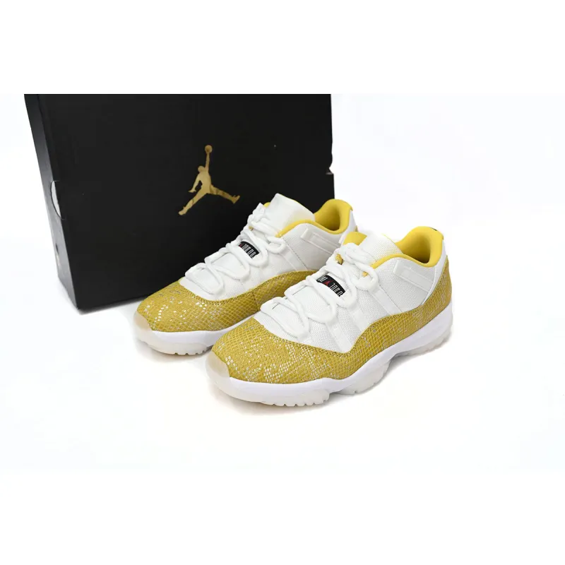  Air Jordan 11 Low WMNS “Yellow Snakeskin” AH7860-107 