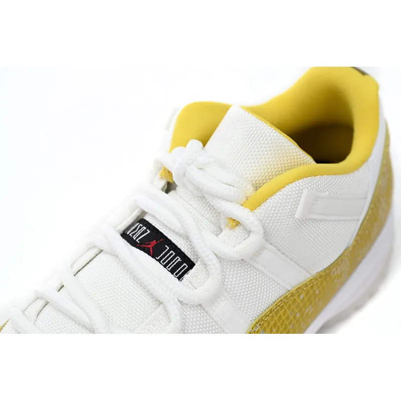  Air Jordan 11 Low WMNS “Yellow Snakeskin” AH7860-107 