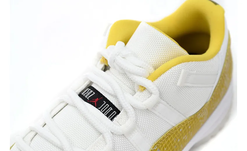  Air Jordan 11 Low WMNS “Yellow Snakeskin” AH7860-107 