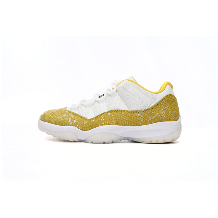  Air Jordan 11 Low WMNS “Yellow Snakeskin” AH7860-107 