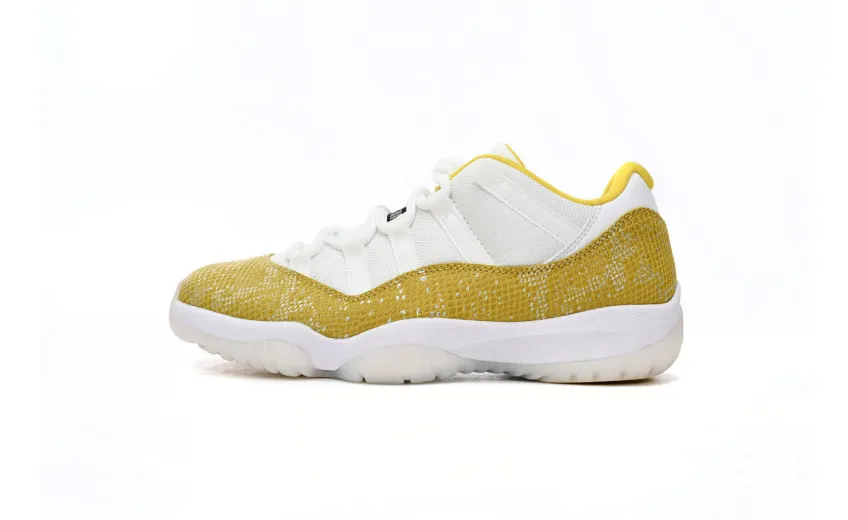  Air Jordan 11 Low WMNS “Yellow Snakeskin” AH7860-107 