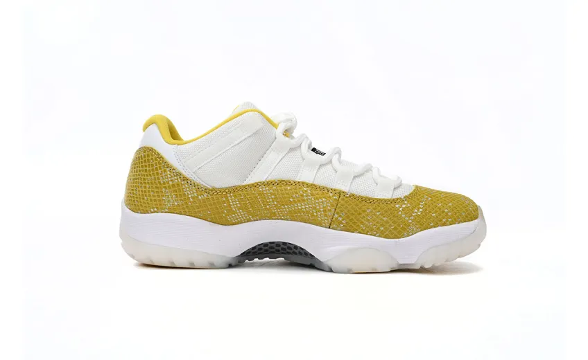  Air Jordan 11 Low WMNS “Yellow Snakeskin” AH7860-107 