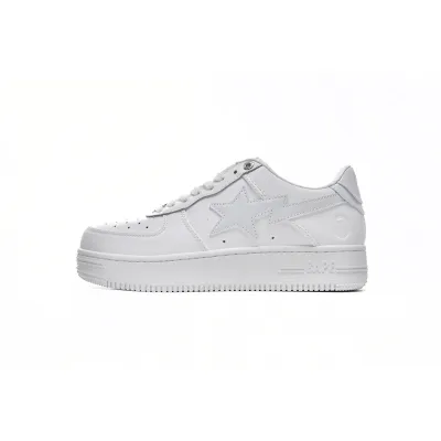{Special Sale} Bapesta Bathing Ape Bape Sta Low White 1H70-191-006 01