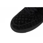 Bstsneaker-Louis Vuitton LV Trainer x Nike Air Force 1 All Black 1A9VD7 
