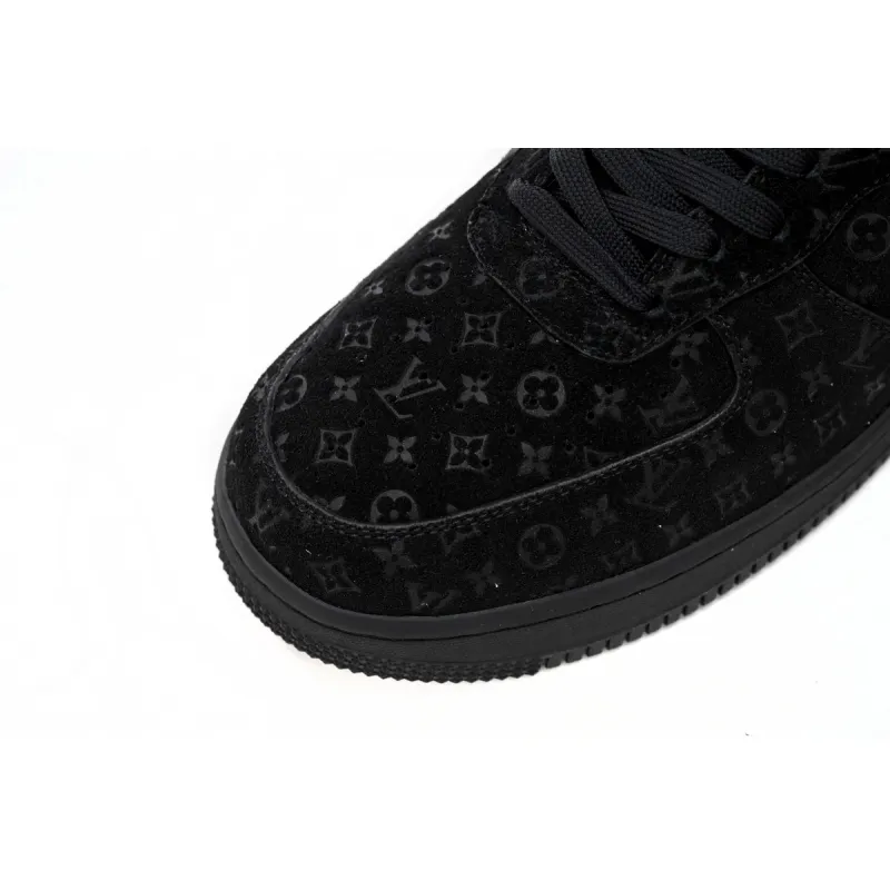 Bstsneaker-Louis Vuitton LV Trainer x Nike Air Force 1 All Black 1A9VD7 