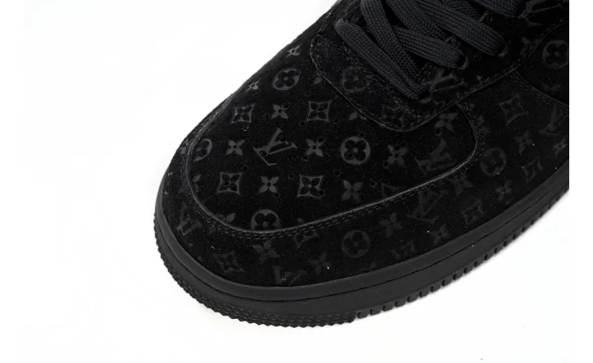 Bstsneaker-Louis Vuitton LV Trainer x Nike Air Force 1 All Black 1A9VD7 