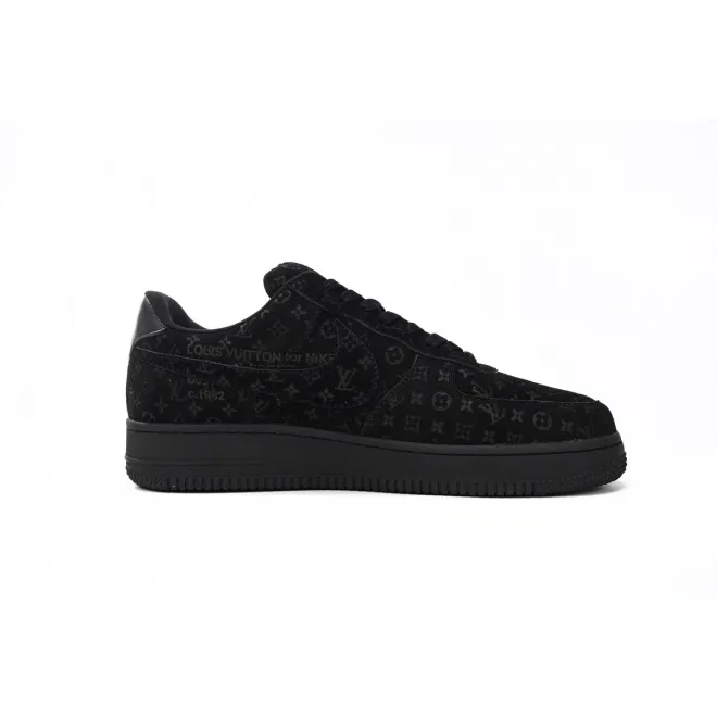 Bstsneaker-Louis Vuitton LV Trainer x Nike Air Force 1 All Black 1A9VD7 