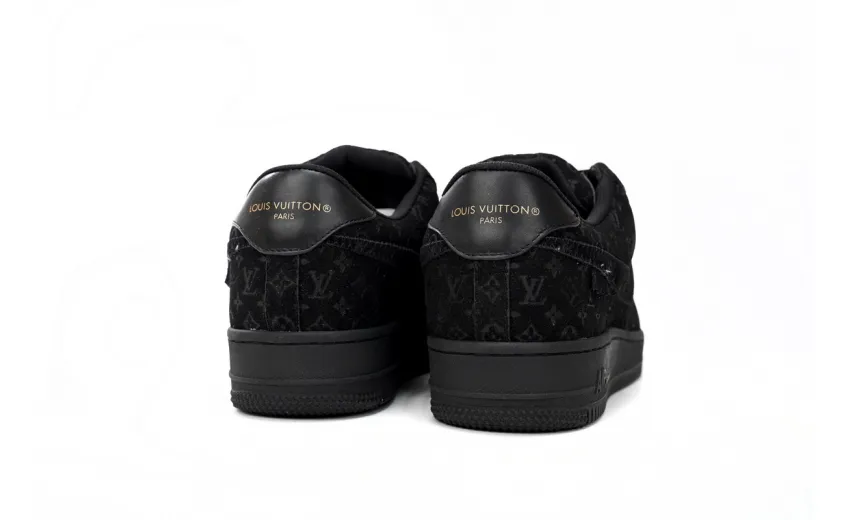 Bstsneaker-Louis Vuitton LV Trainer x Nike Air Force 1 All Black 1A9VD7 