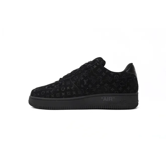 Bstsneaker-Louis Vuitton LV Trainer x Nike Air Force 1 All Black 1A9VD7 