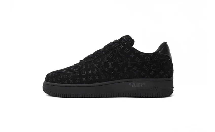 Bstsneaker-Louis Vuitton LV Trainer x Nike Air Force 1 All Black 1A9VD7 