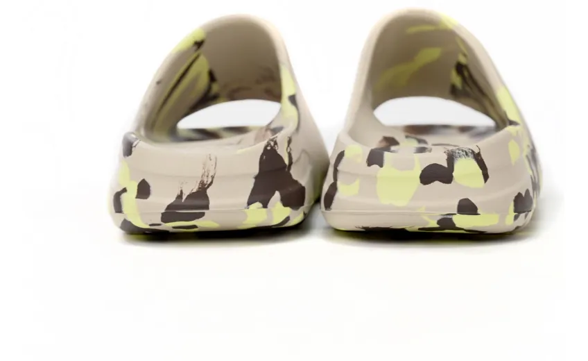 Bstsneaker-Adidas Yeezy Slide Enflame Oil Painting Ink Yellow FZ5899