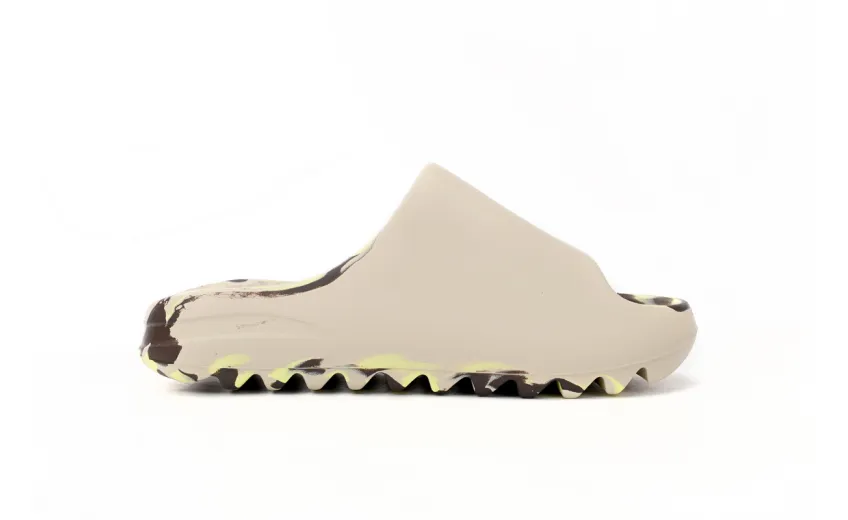 Bstsneaker-Adidas Yeezy Slide Enflame Oil Painting Ink Yellow FZ5899