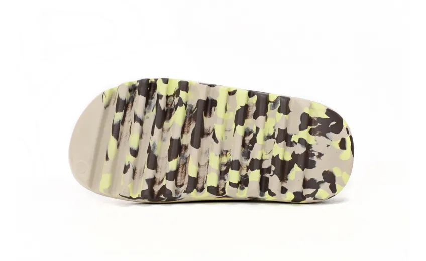 Bstsneaker-Adidas Yeezy Slide Enflame Oil Painting Ink Yellow FZ5899