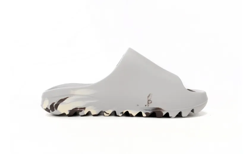 Bstsneaker-Adidas Yeezy Slide Enflame Oil Painting White Grey GZ5553