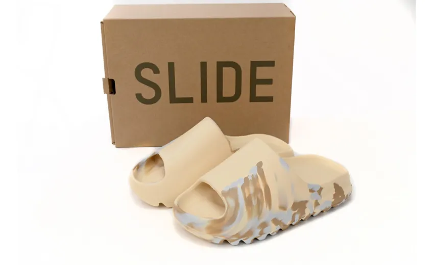 Bstsneaker-Adidas Yeezy Slide Enflame Oil Painting White Yellow GW1932