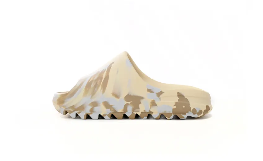 Bstsneaker-Adidas Yeezy Slide Enflame Oil Painting White Yellow GW1932