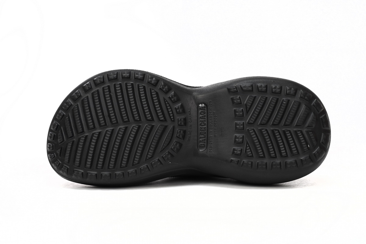 Bstsneaker-Balenciaga Pool Crocs Black 677389 W158E 1000