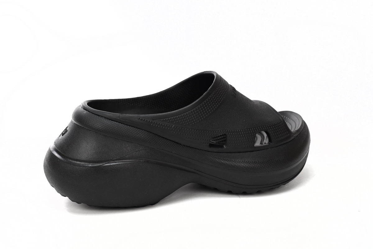 Bstsneaker-Balenciaga Pool Crocs Black 677389 W158E 1000