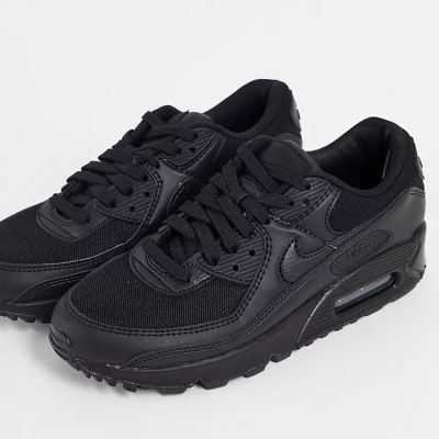 Nike Air Max 90 Trainers In Black Drench 
