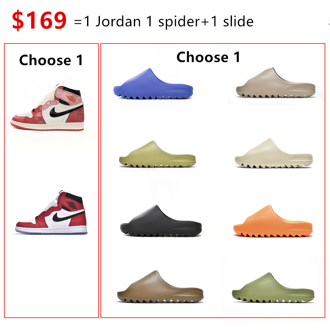 Bstsneaker-Jordan 1 Spider 1.0/2.0 + one pair of slide {Only $169}