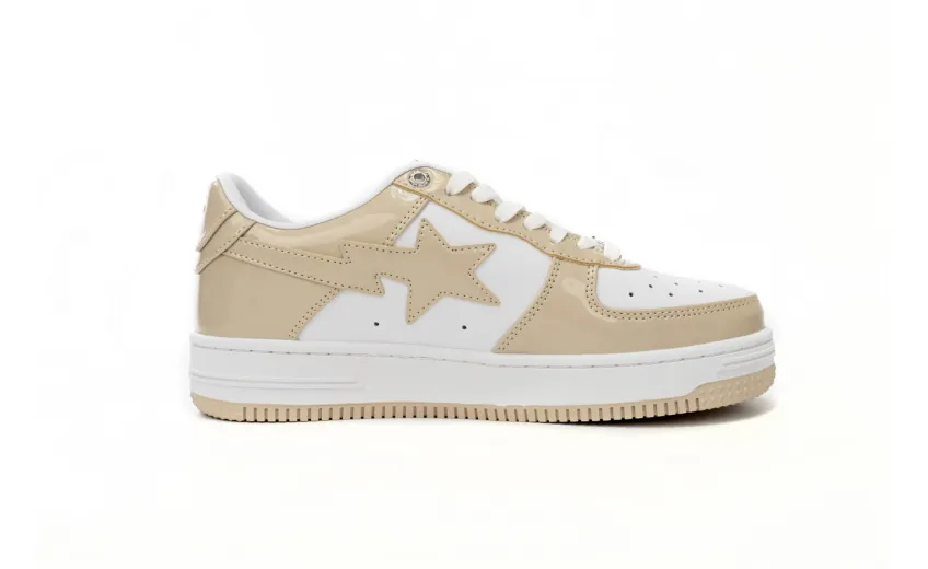 Bstsneaker-{Special Sale} Bapesta A Bathing Ape Bape Sta Low White Brown Mirror Surface 1170 191 022