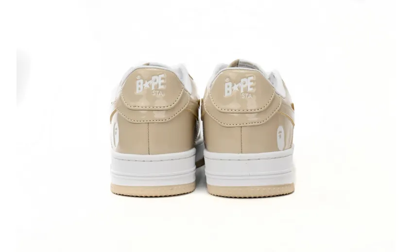 Bstsneaker-{Special Sale} Bapesta A Bathing Ape Bape Sta Low White Brown Mirror Surface 1170 191 022