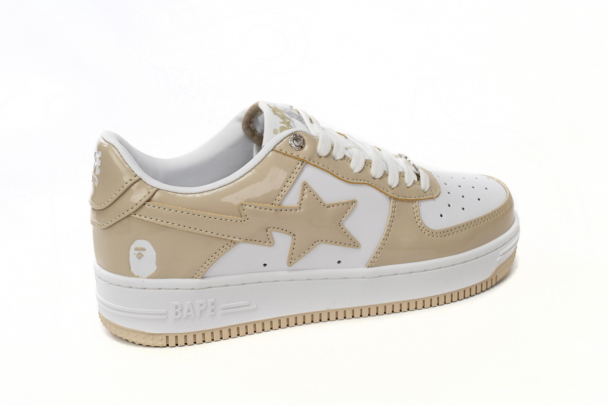 Bstsneaker-{Special Sale} Bapesta A Bathing Ape Bape Sta Low White Brown Mirror Surface 1170 191 022