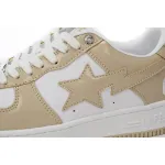 Bstsneaker-{Special Sale} Bapesta A Bathing Ape Bape Sta Low White Brown Mirror Surface 1170 191 022