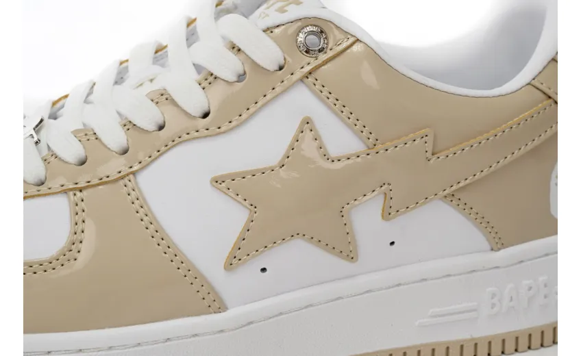 Bstsneaker-{Special Sale} Bapesta A Bathing Ape Bape Sta Low White Brown Mirror Surface 1170 191 022