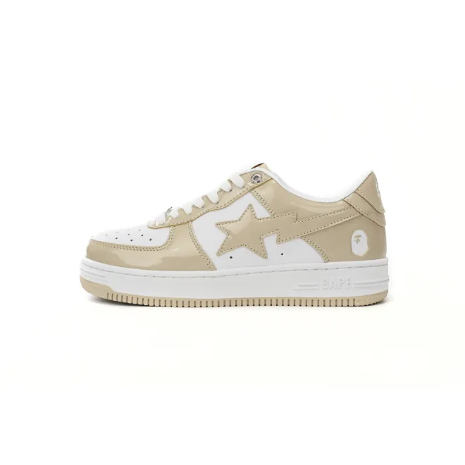Bstsneaker-{Special Sale} Bapesta A Bathing Ape Bape Sta Low White Brown Mirror Surface 1170 191 022
