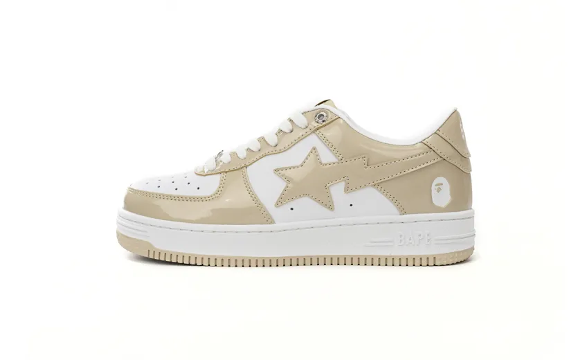 Bstsneaker-{Special Sale} Bapesta A Bathing Ape Bape Sta Low White Brown Mirror Surface 1170 191 022