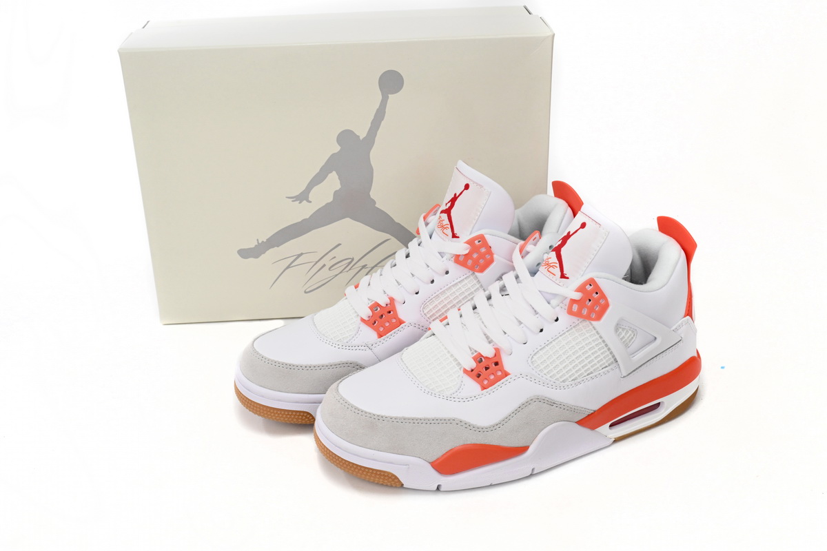 Bstsneaker-Air Jordan 4 White Orange DR5415-108