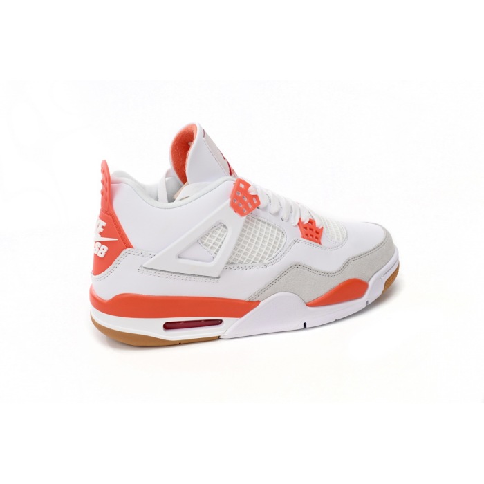 jordan 4s white and orange