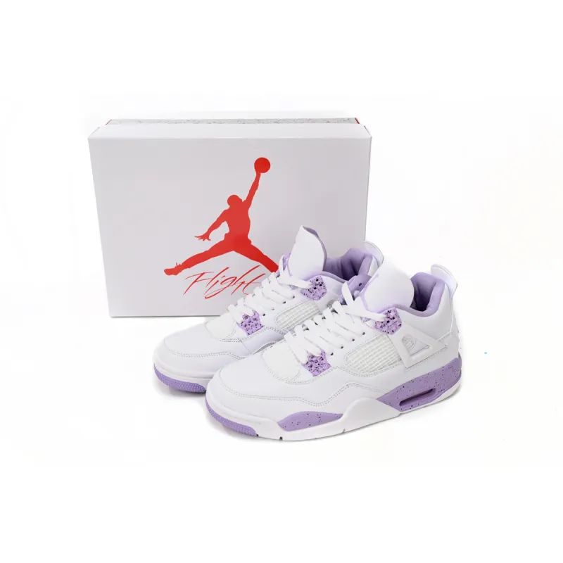 Air Jordan 4 White Purple CT8527-115