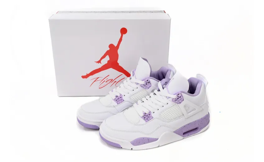 Air Jordan 4 White Purple CT8527-115