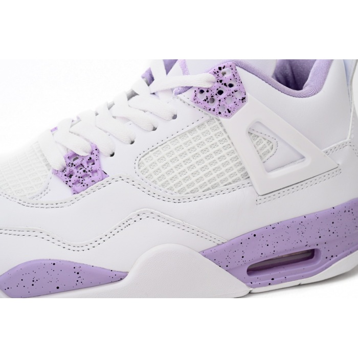 air jordan 4 white and purple