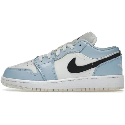 Jordan 1 Low Ice Blue Black 554723-401 01
