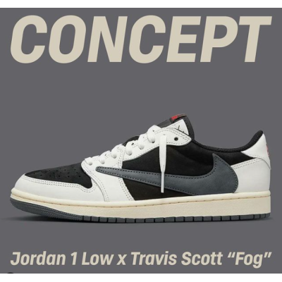 Air Jordan 1 Low x Travis Scott Fog