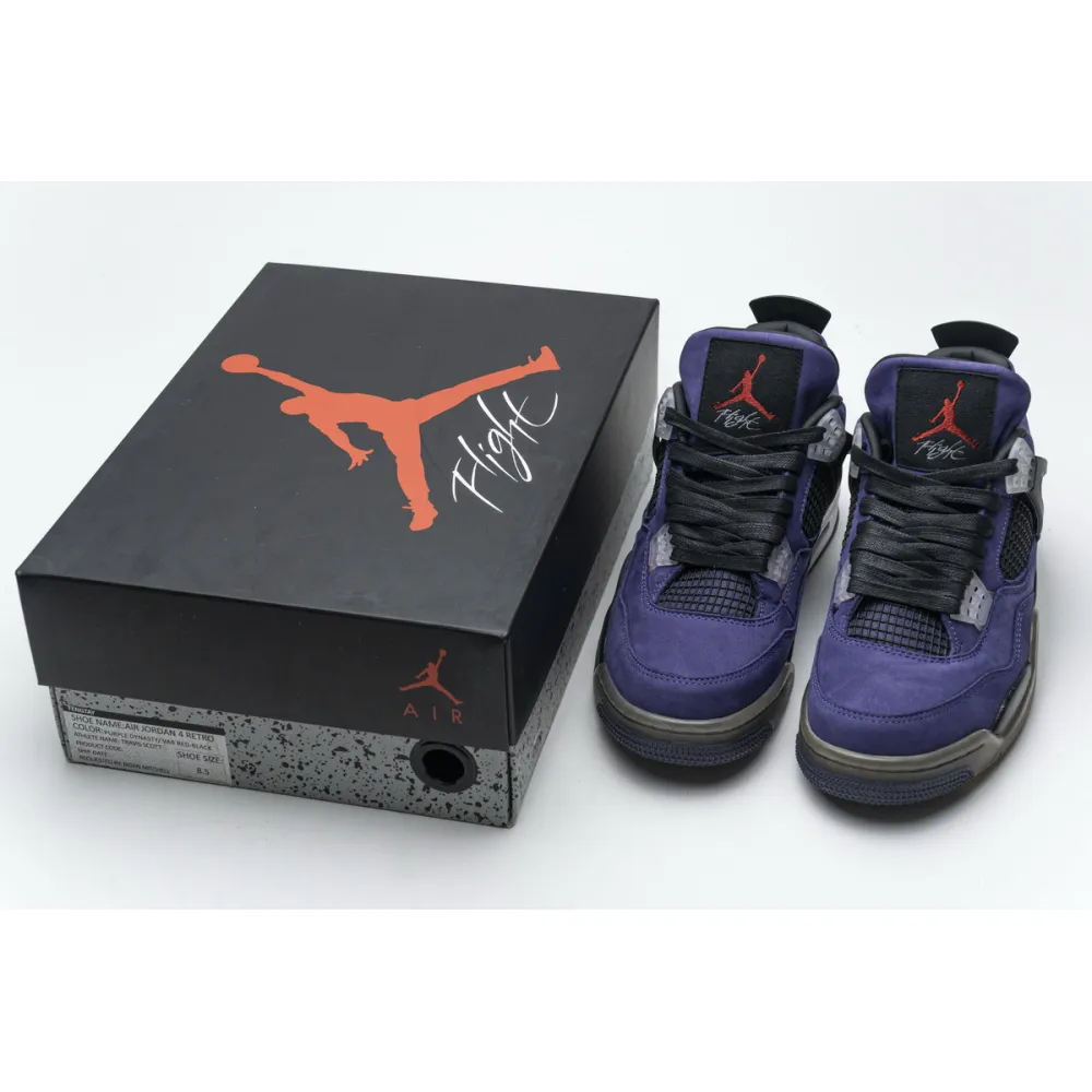 Bstsneaker-Travis Scott x Air Jordan 4 Retro Purple 766302