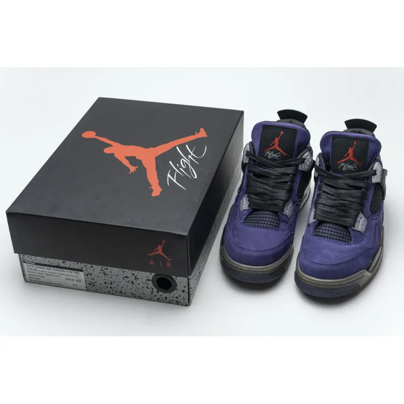Bstsneaker-Travis Scott x Air Jordan 4 Retro Purple 766302